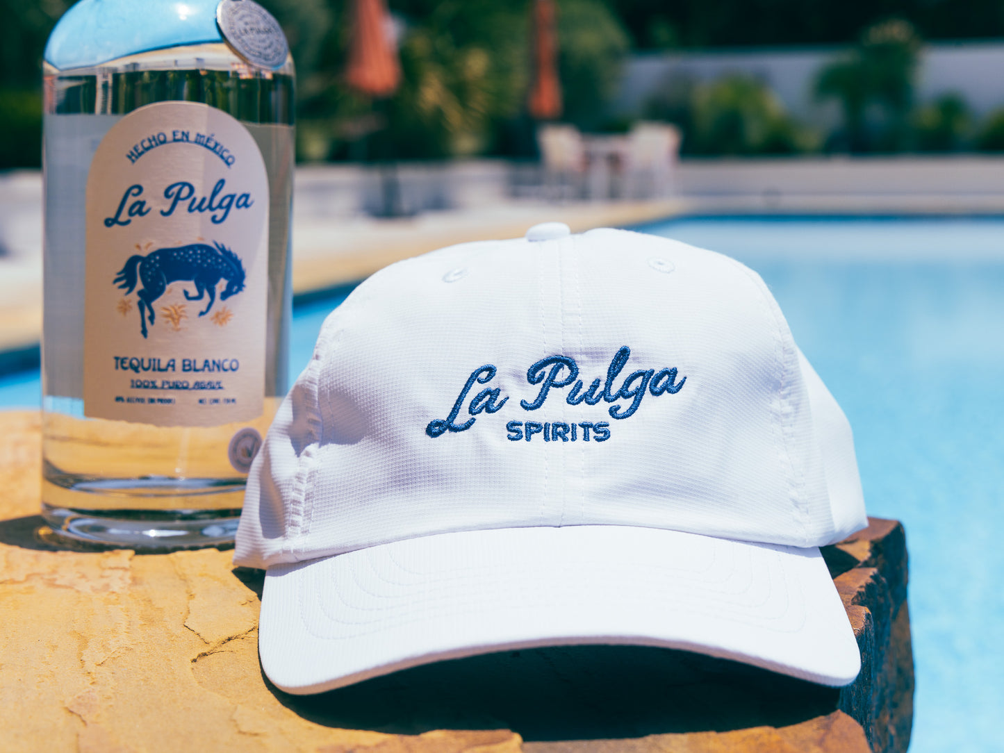 White La Pulga Performance Cap