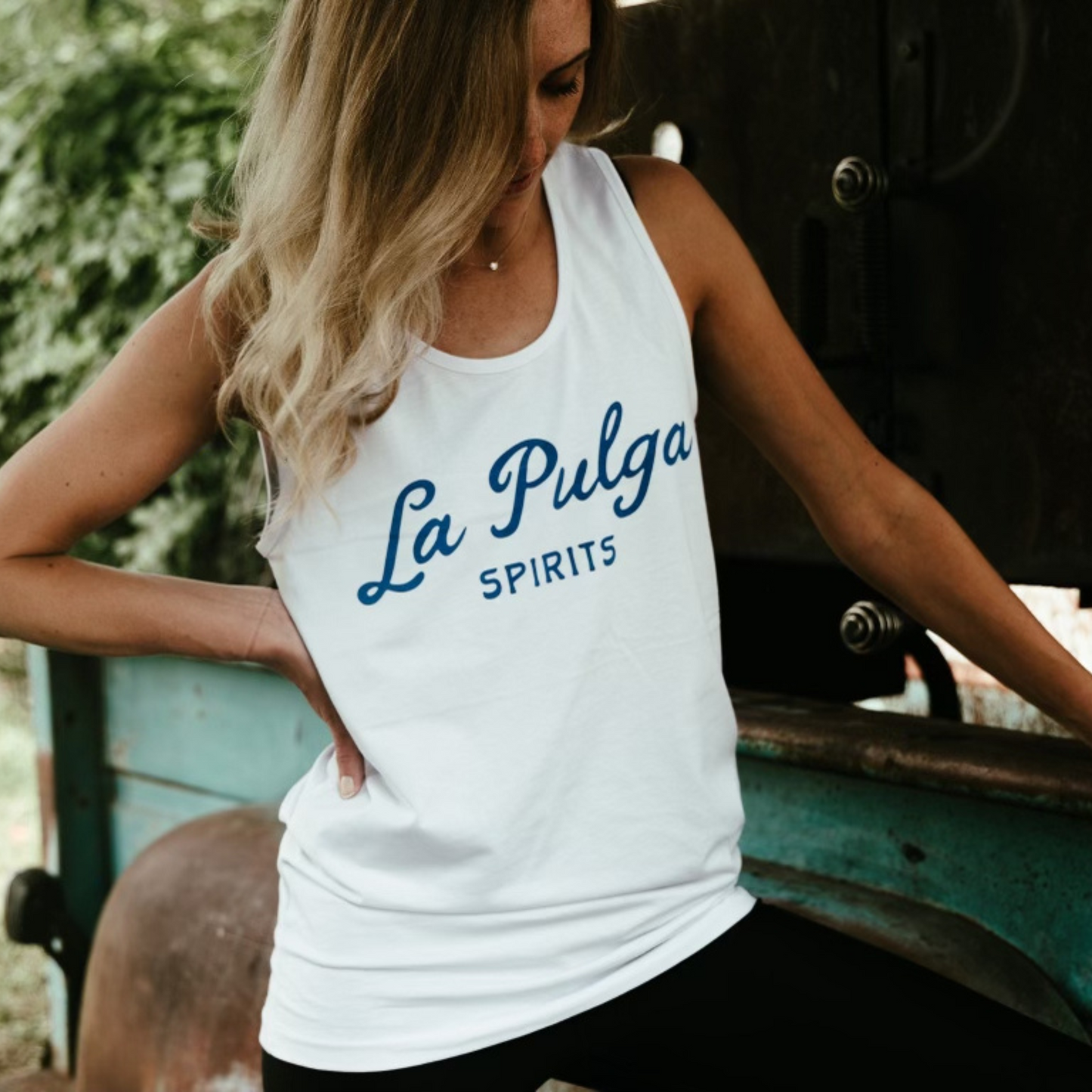 La Pulga Spirits Premium Tank Top - White